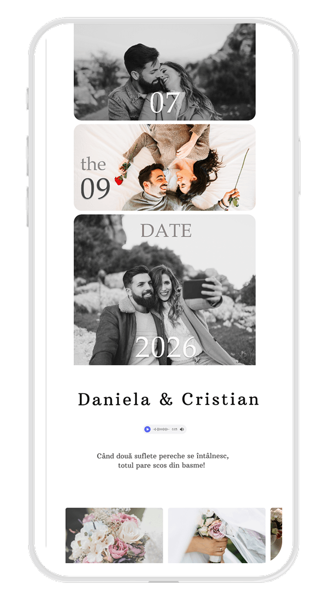 model invitatie