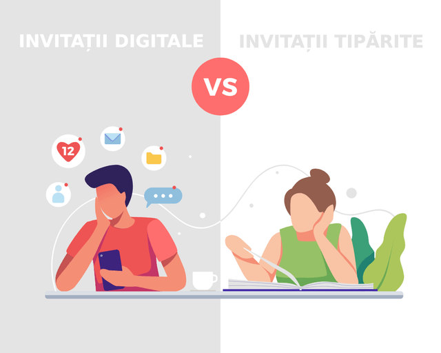 Invitații digitale vs. invitații tipărite – Ce alegi pentru evenimentul tău?